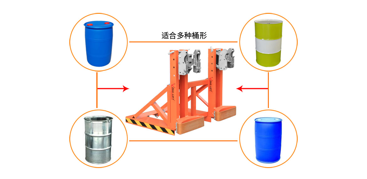 双鹰嘴双桶油桶夹具