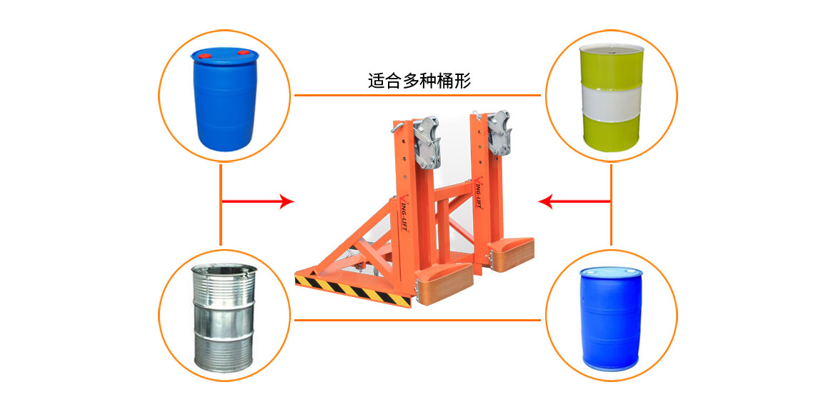 单鹰嘴双桶油桶夹具