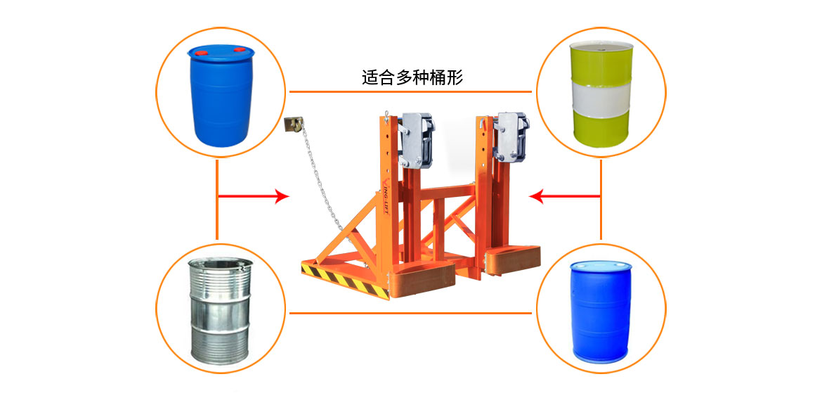 双鹰嘴双桶油桶夹具