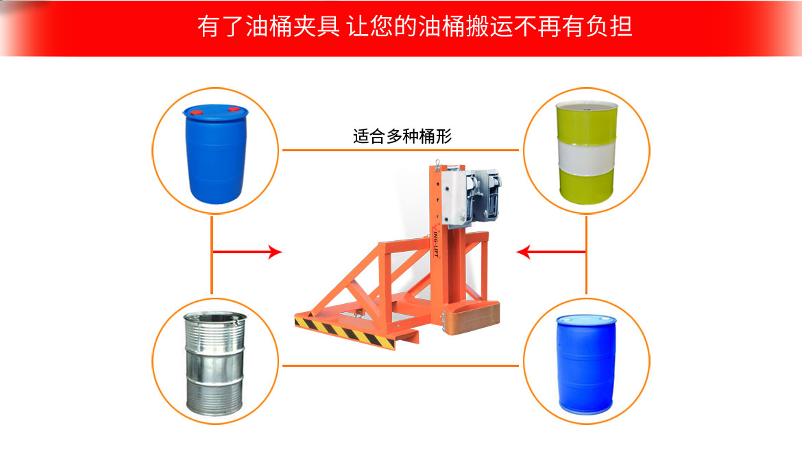 单鹰嘴单桶油桶夹具