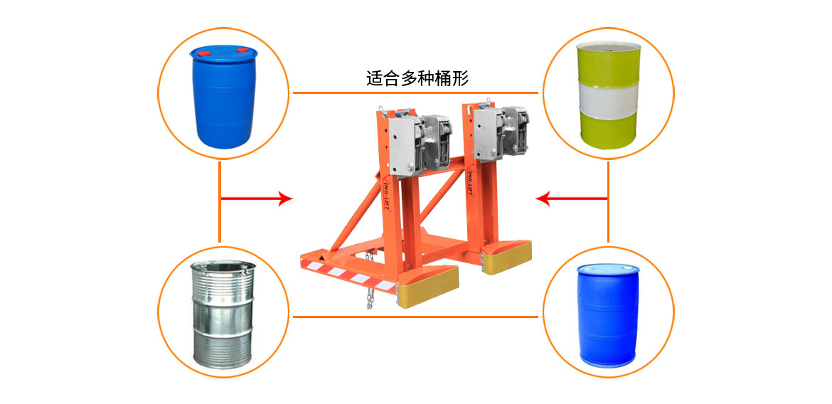 双鹰嘴双桶拆卸支架油桶夹具