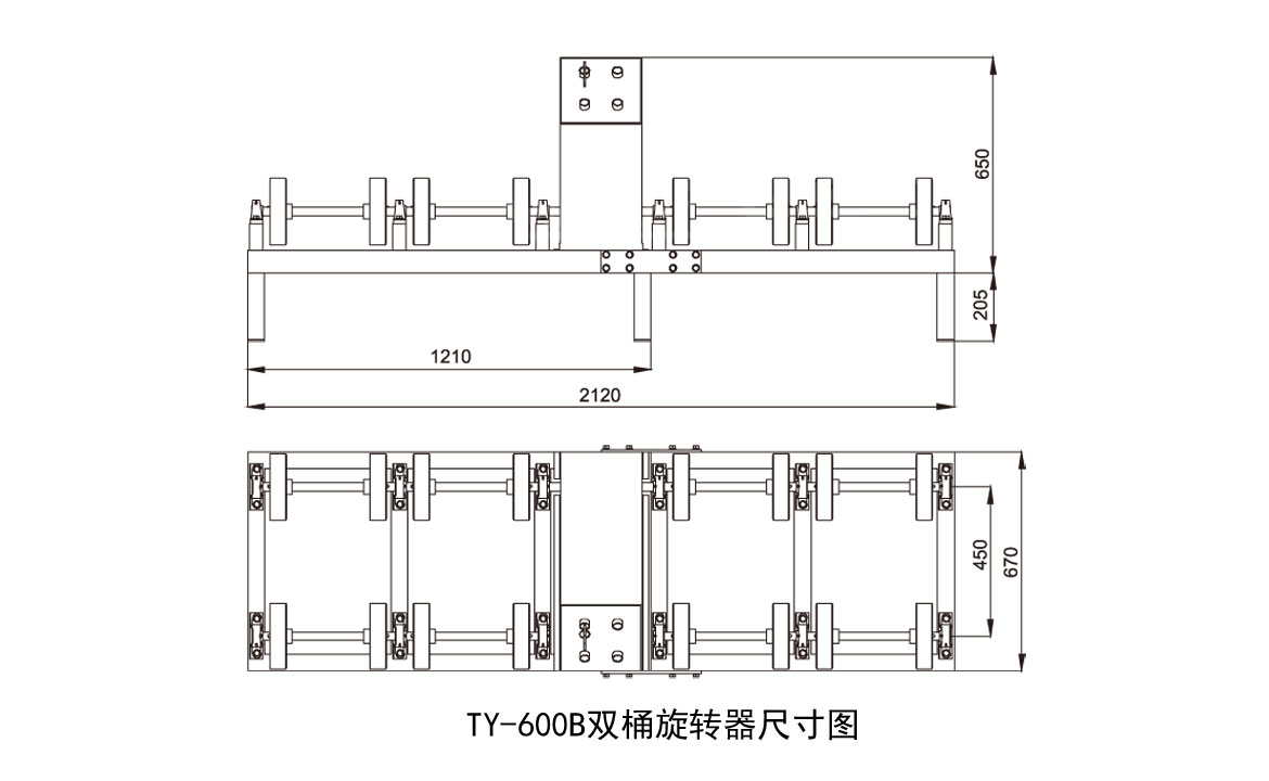 双油桶旋转器