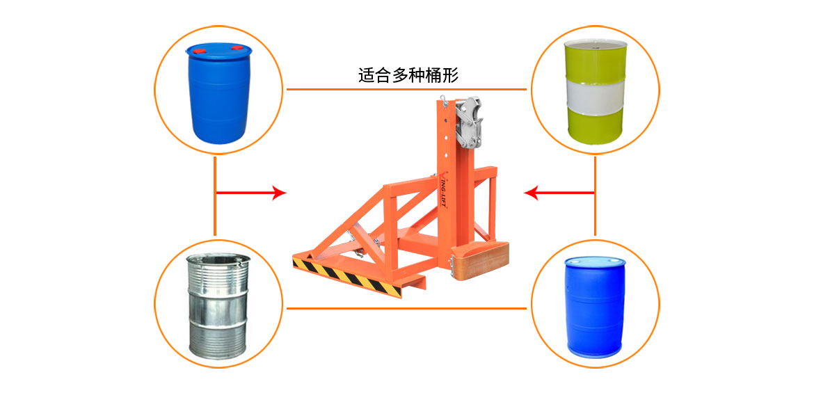 单鹰嘴单桶油桶夹具