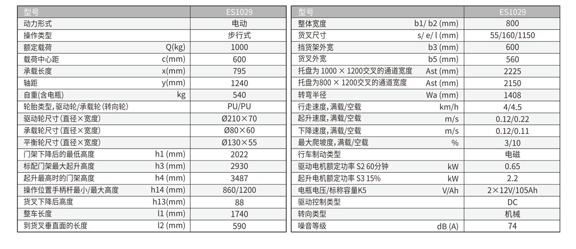 1.0吨经济型电动堆高车