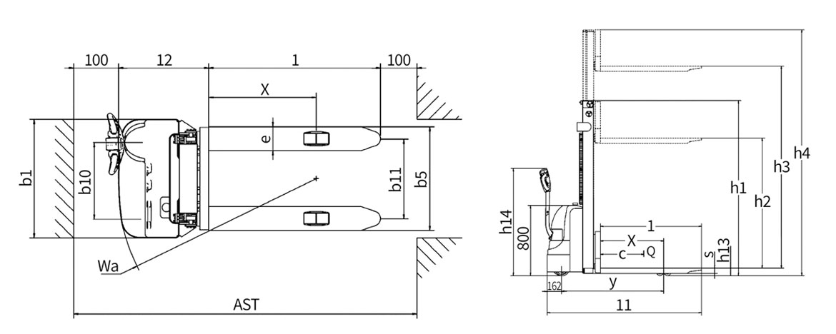 全电动托盘堆垛车
