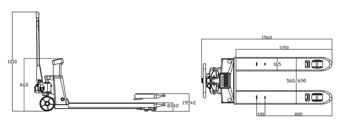 移动称重式托盘车