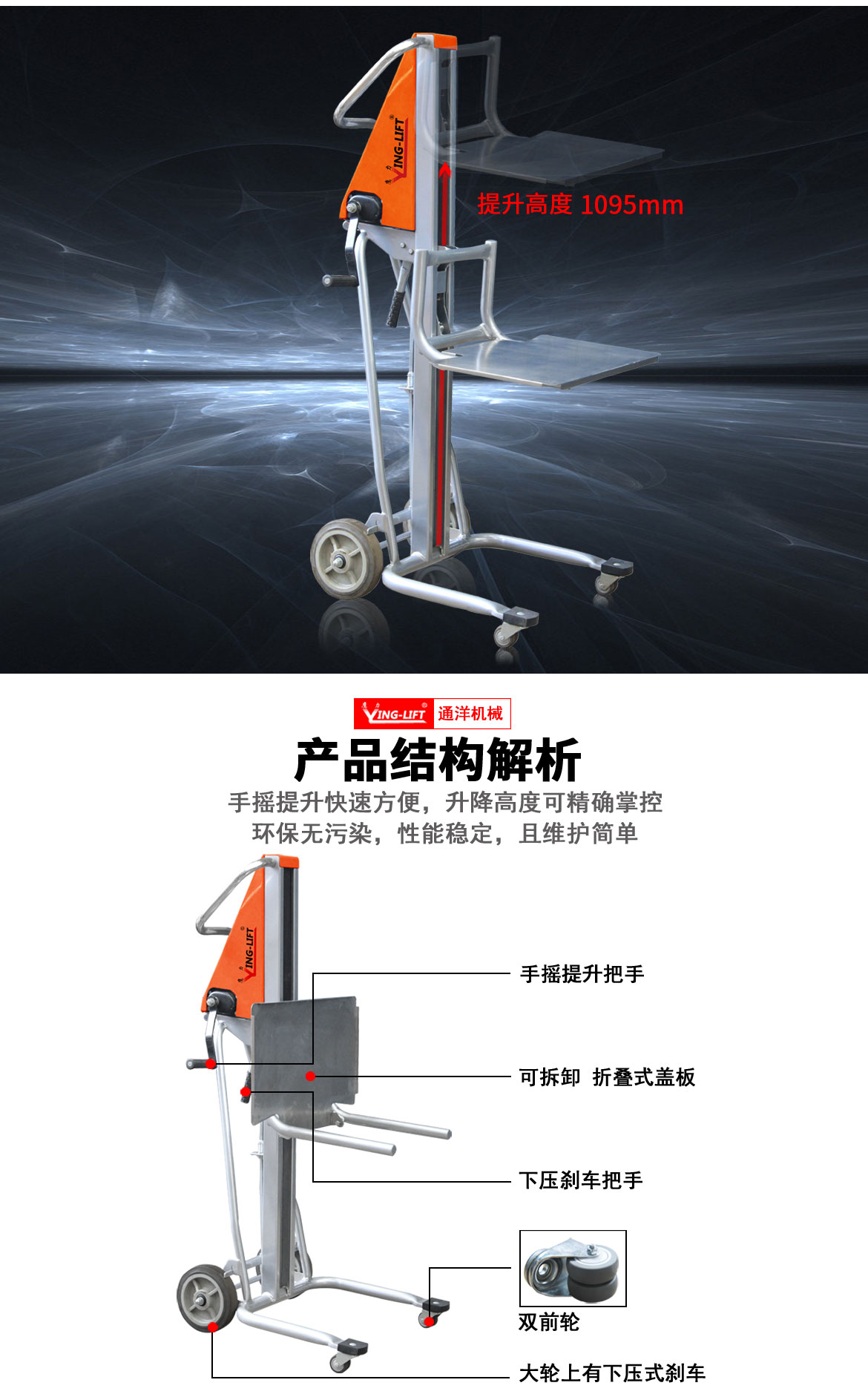 PM120手摇堆高车