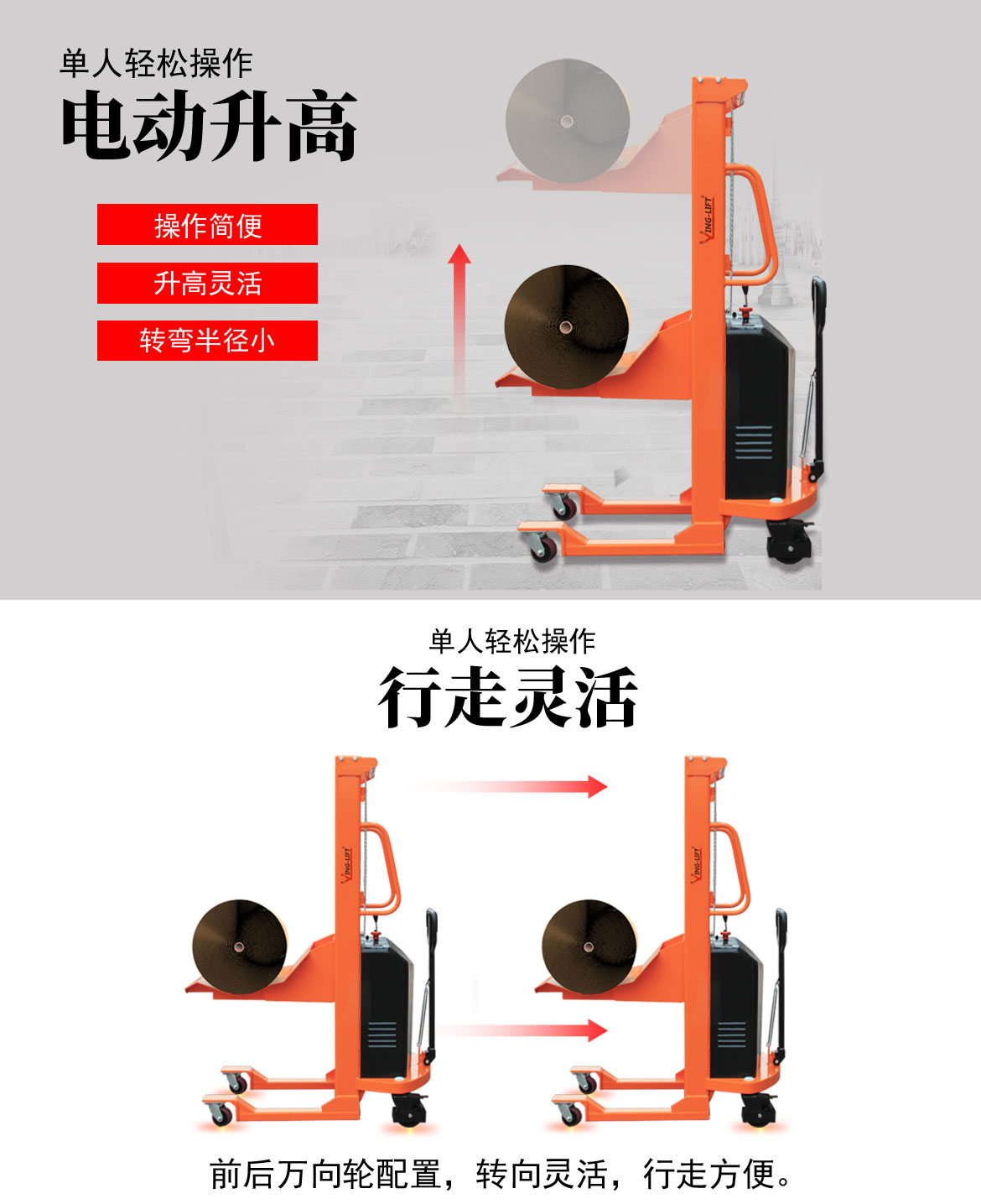 电动卷膜搬运车